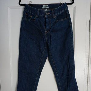 Womens LLBean Classic Fit Dark Wash Denim Jeans